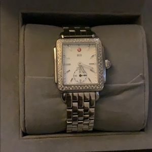 MICHELE DECO DIAMOND & MOTHER OF PEARL WATCH